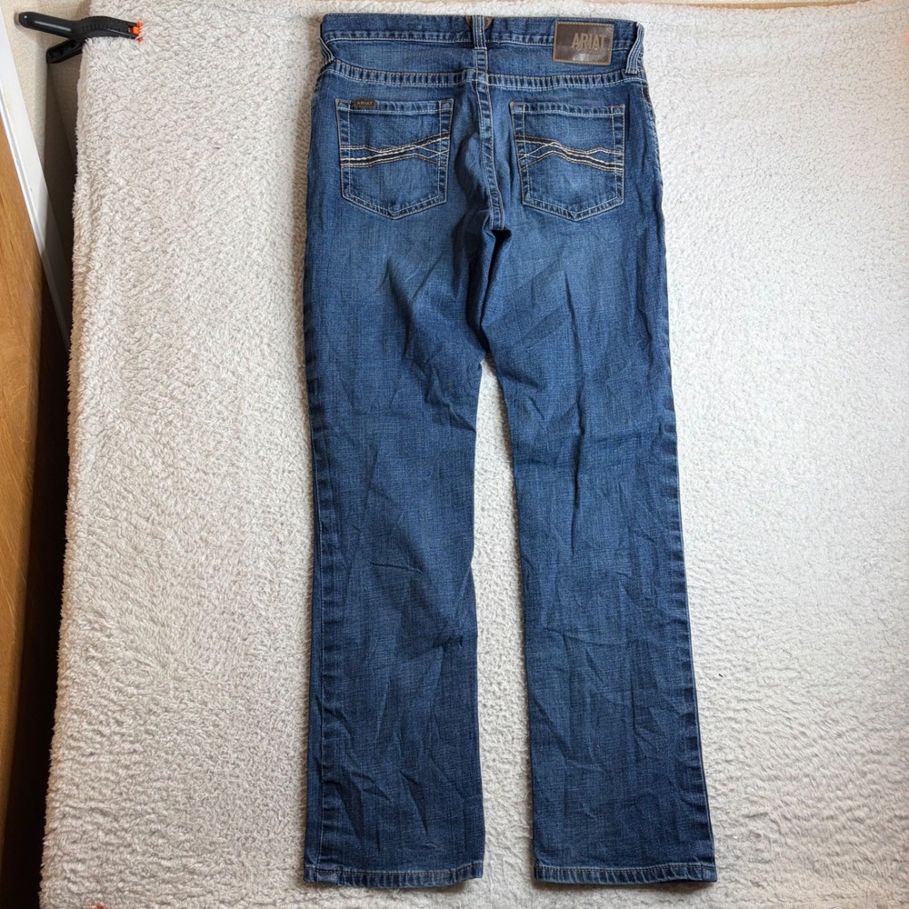 Ariat M4 Relaxed Straight Leg Jeans Mens 34x34 Medium Wash Denim Blue